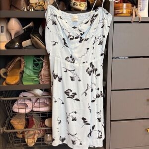 Aritzia Blue Floral Dress